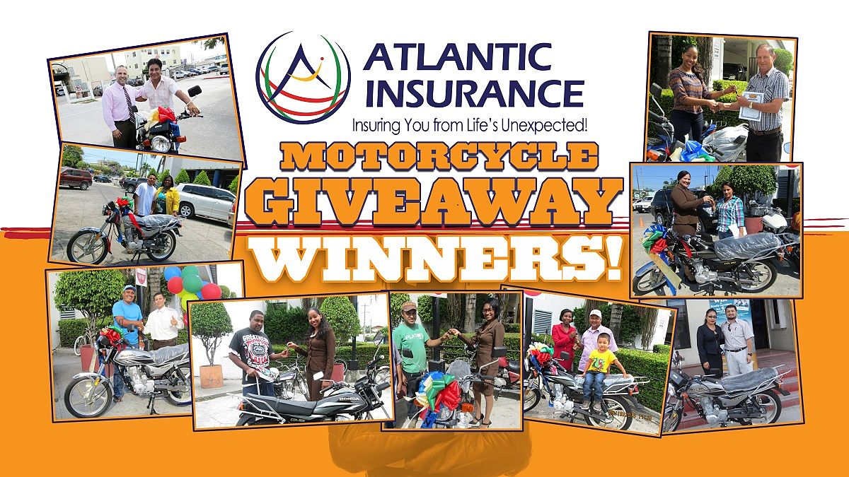 Atlantic Insurance Motorcycle Giveaway Winners
